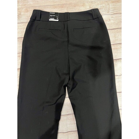 NWT Alfani Women's Black Tummy Control Straight Leg Pants Size 2 - Picture 4 of 8